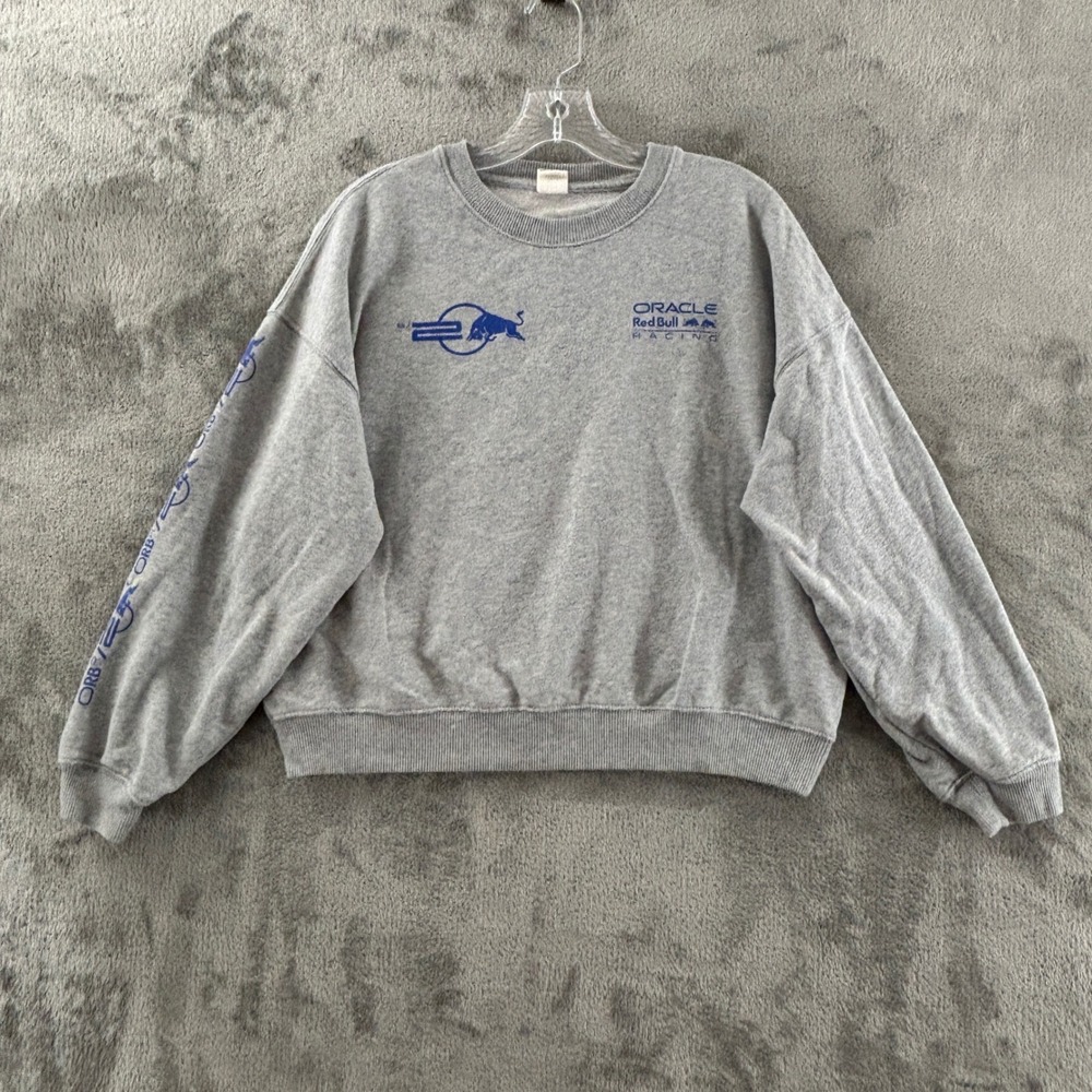 American Eagle Oracle Red Bull Racing Sweatshirt Womens M‎ Max Verstappen Gray